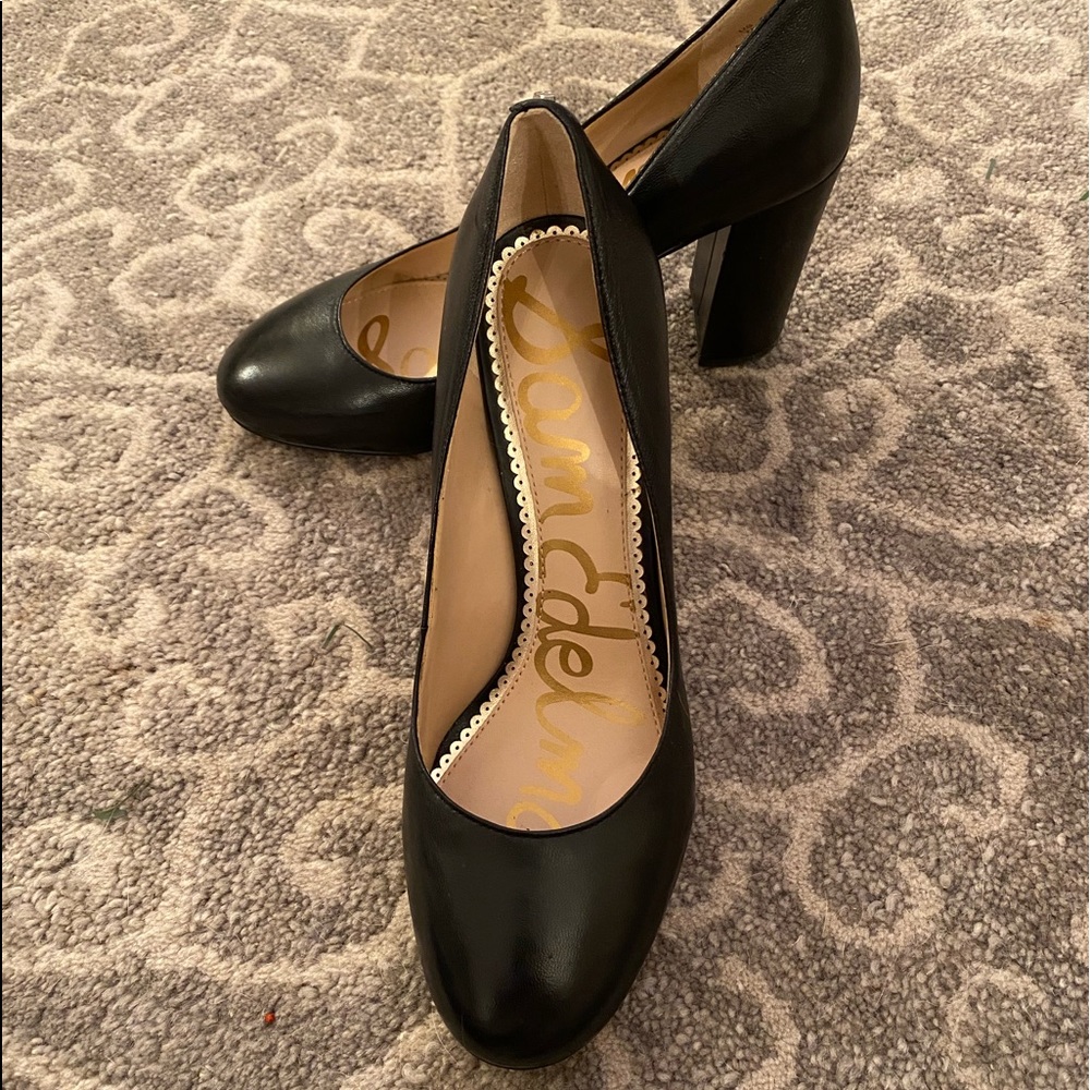 Sam Edelman Black Leather Pumps